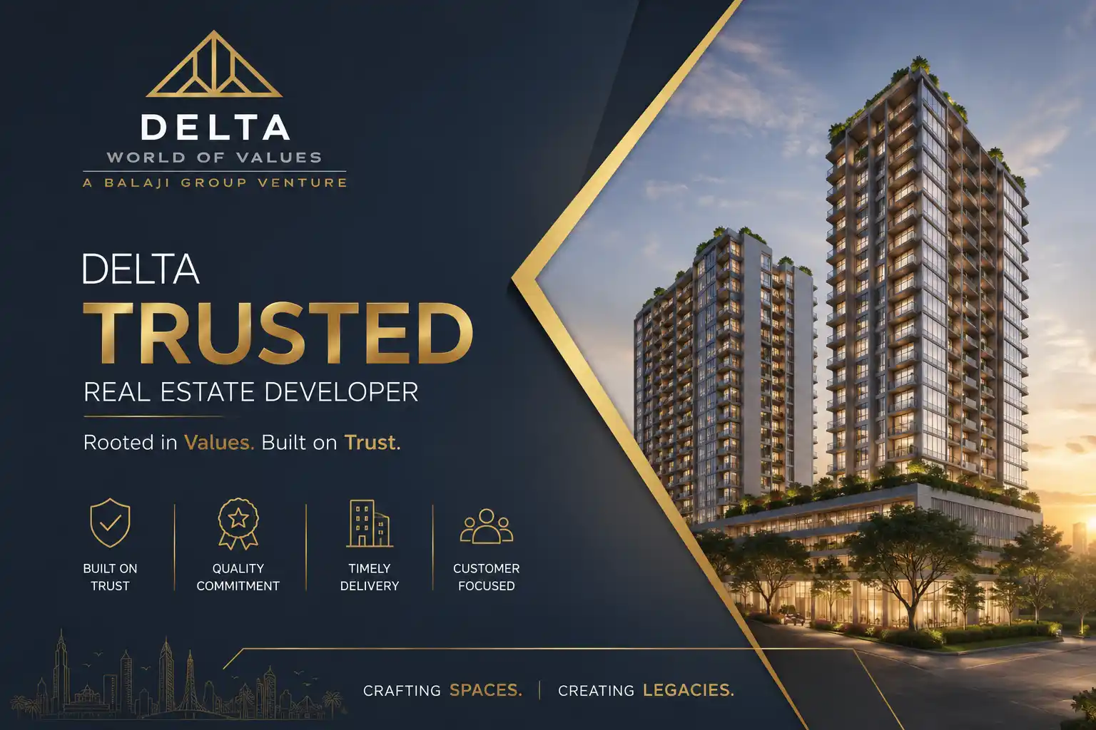 Delta Group official logo for Thane projects