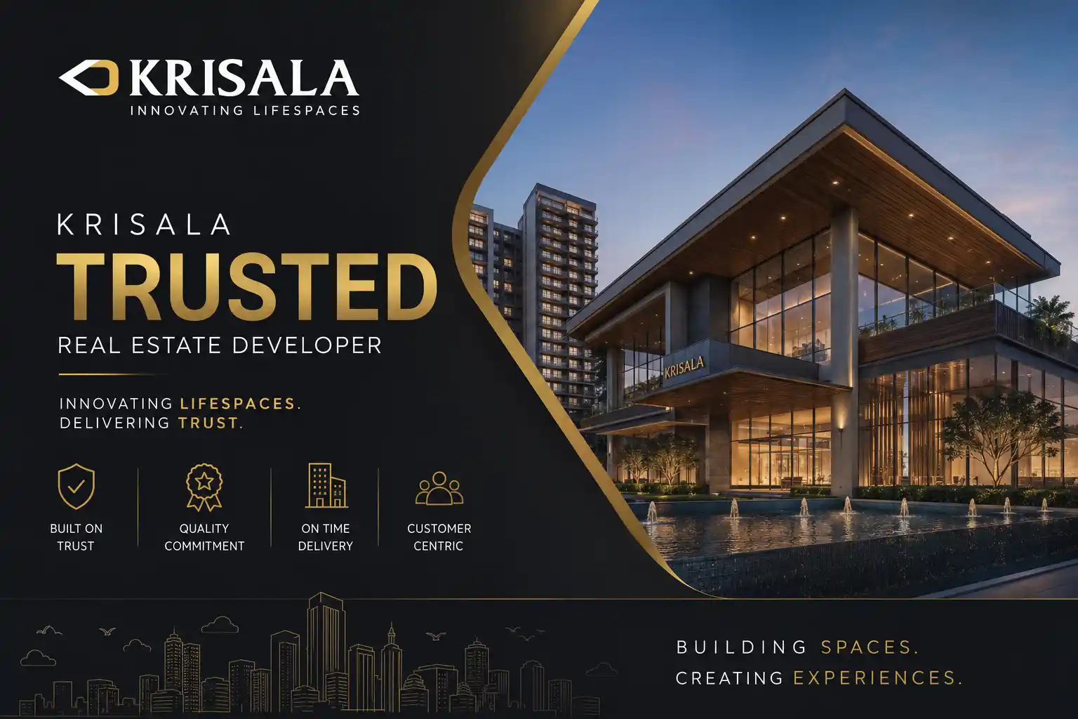Krisala Group official logo for Thane projects