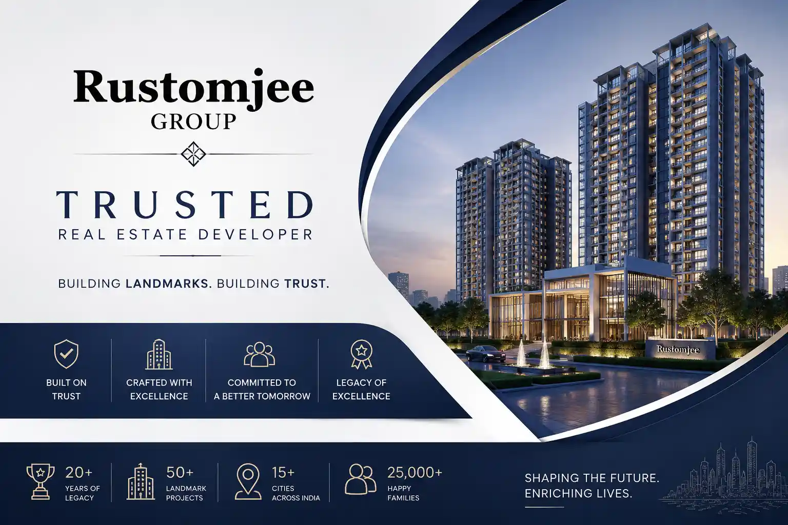 Rustomjee official logo for Thane projects